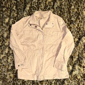 Style & Co. Blush Pink Cargo Jacket w Adjustable Waist